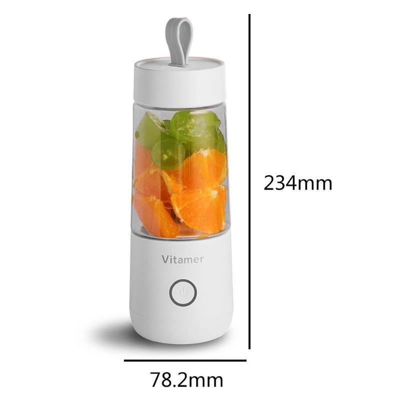 Electric USB Rechargeable Mixer Smoothie Slushy Cup Juice Blender Bottle USB Charging Kitchen Gadgets