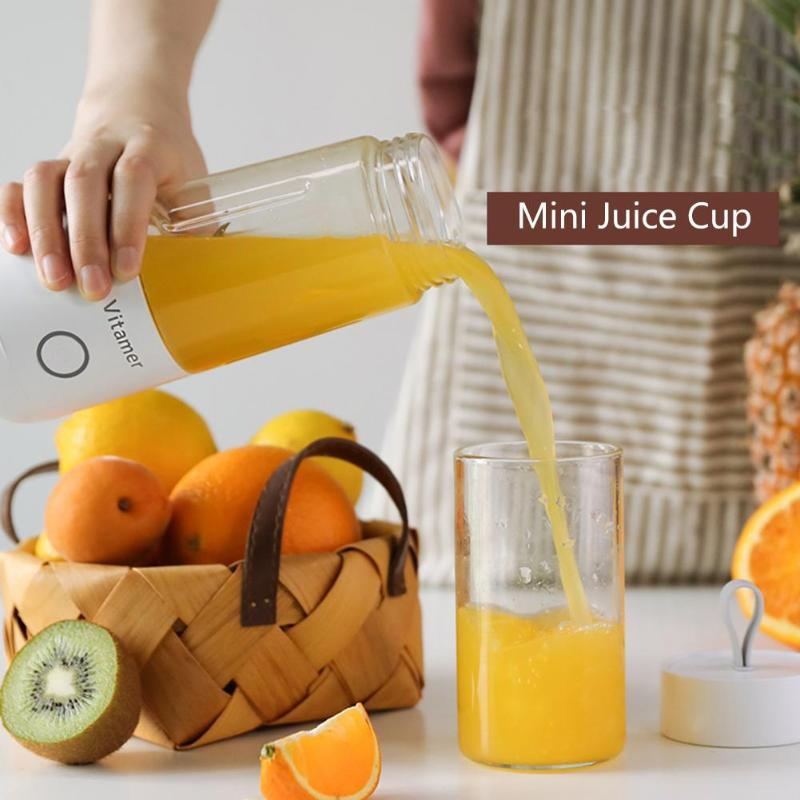 Electric USB Rechargeable Mixer Smoothie Slushy Cup Juice Blender Bottle USB Charging Kitchen Gadgets