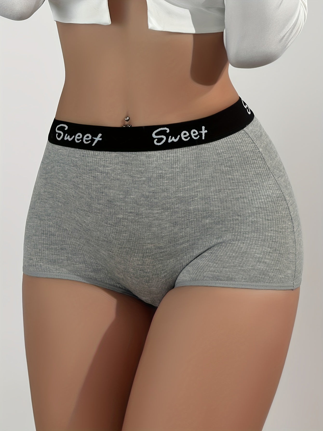 Sexy Comfy Breathable Stretchy 7pcs Boxer Shorts, Women's Lingerie & Underwear