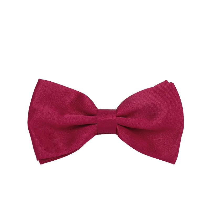 HUISUI 2024 New 43 Color Suit Bow Tie Wedding Gift Solid Party Classic Butterfly Cravat Wholesale Polyester Material Bowtie