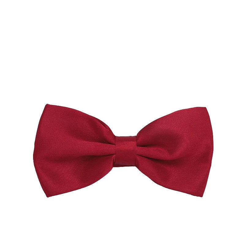 HUISUI 2024 New 43 Color Suit Bow Tie Wedding Gift Solid Party Classic Butterfly Cravat Wholesale Polyester Material Bowtie