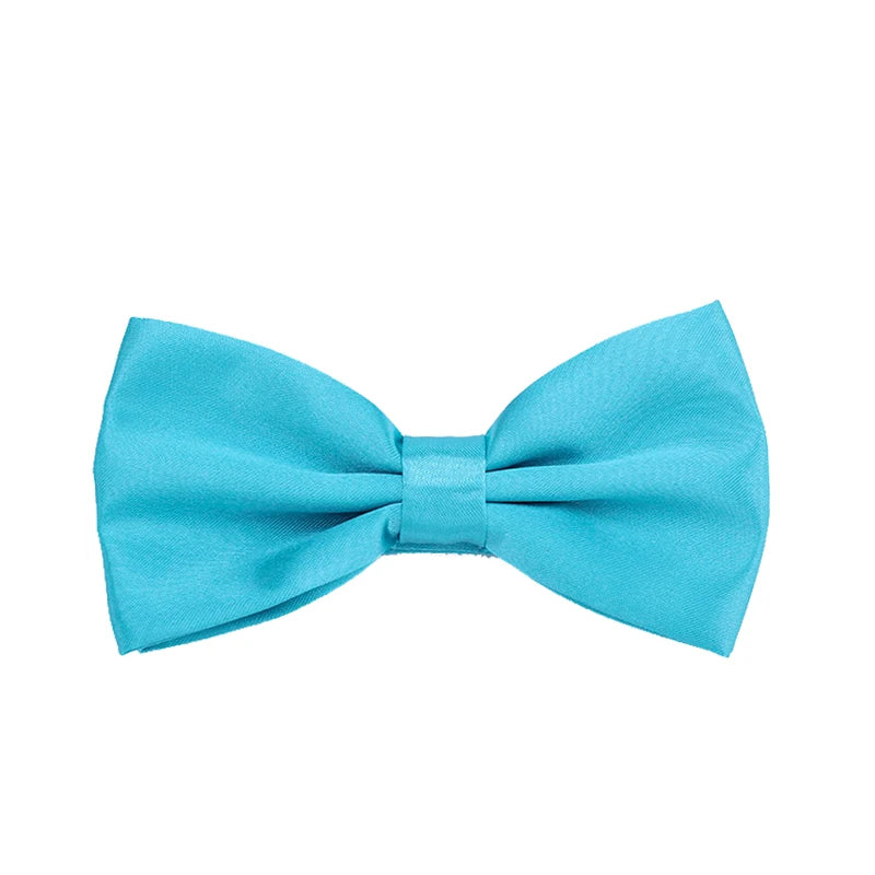 HUISUI 2024 New 43 Color Suit Bow Tie Wedding Gift Solid Party Classic Butterfly Cravat Wholesale Polyester Material Bowtie