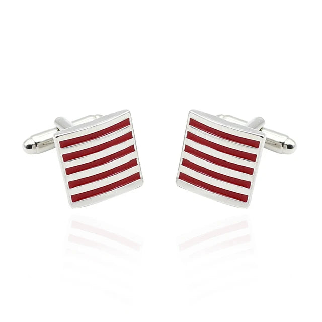 Luxury Men's Cufflinks 2025 - Crystal & Enamel Round Design for Formal Shirts & Special Occasions