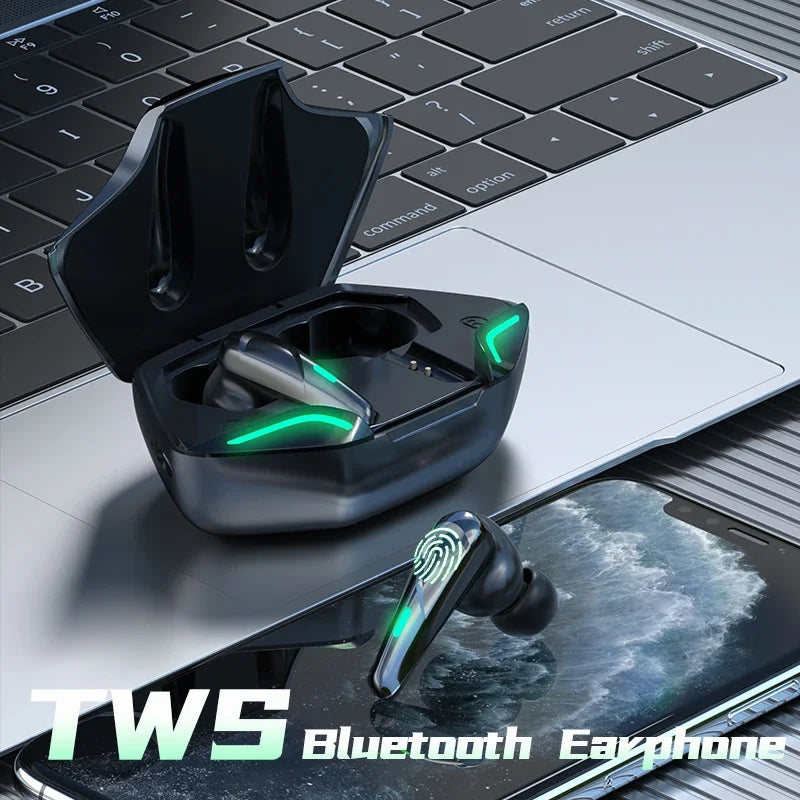 G11 Bluetooth Hörlurar Spel Trådlöst Bluetooth Headset Hörlurar Bluetooth Hörlurar HIFI Med Mic Laddningsbox Gratis frakt