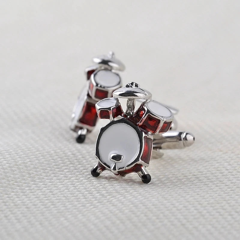 Luxury Men's Cufflinks 2025 - Crystal & Enamel Round Design for Formal Shirts & Special Occasions