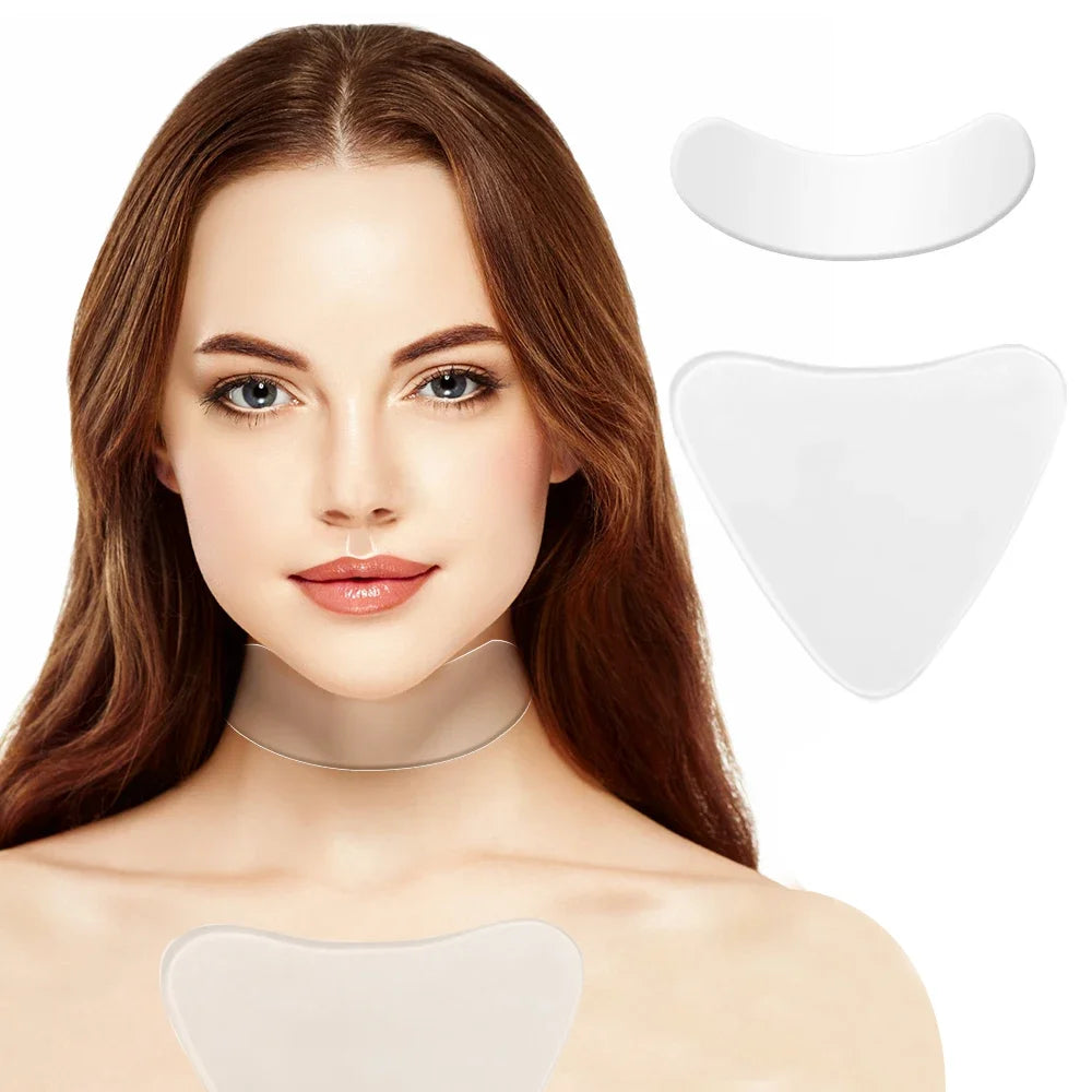 Reusable Chest Lift Patch Self-adhesive Chest Neck Pad Silicone Anti-Aging Wrinkle Remover Pad
