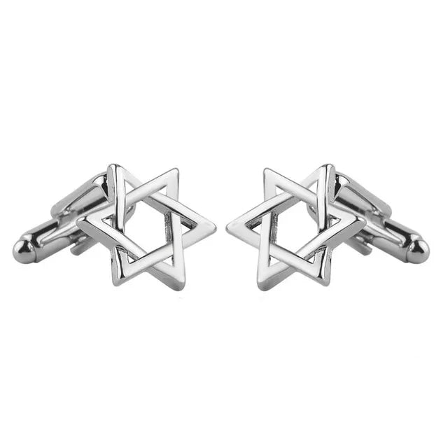 Luxury Men's Cufflinks 2025 - Crystal & Enamel Round Design for Formal Shirts & Special Occasions