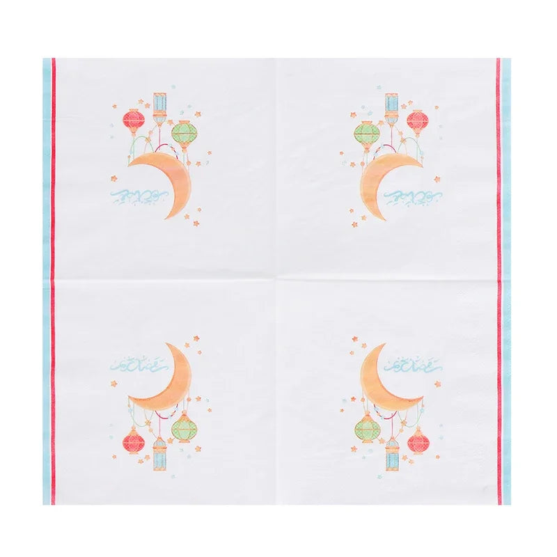 Ramadan Mubarak Paper Napkin Al-Fitr Al Adha