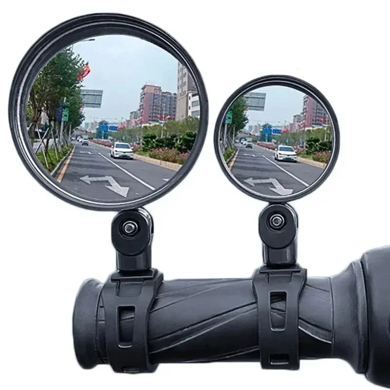 Bicycle Rearview Mirror 360 Degree Rotation Convex Mirror Handlebar Mount Cycling Bike Rear View Mirrors Bicycle Accessories