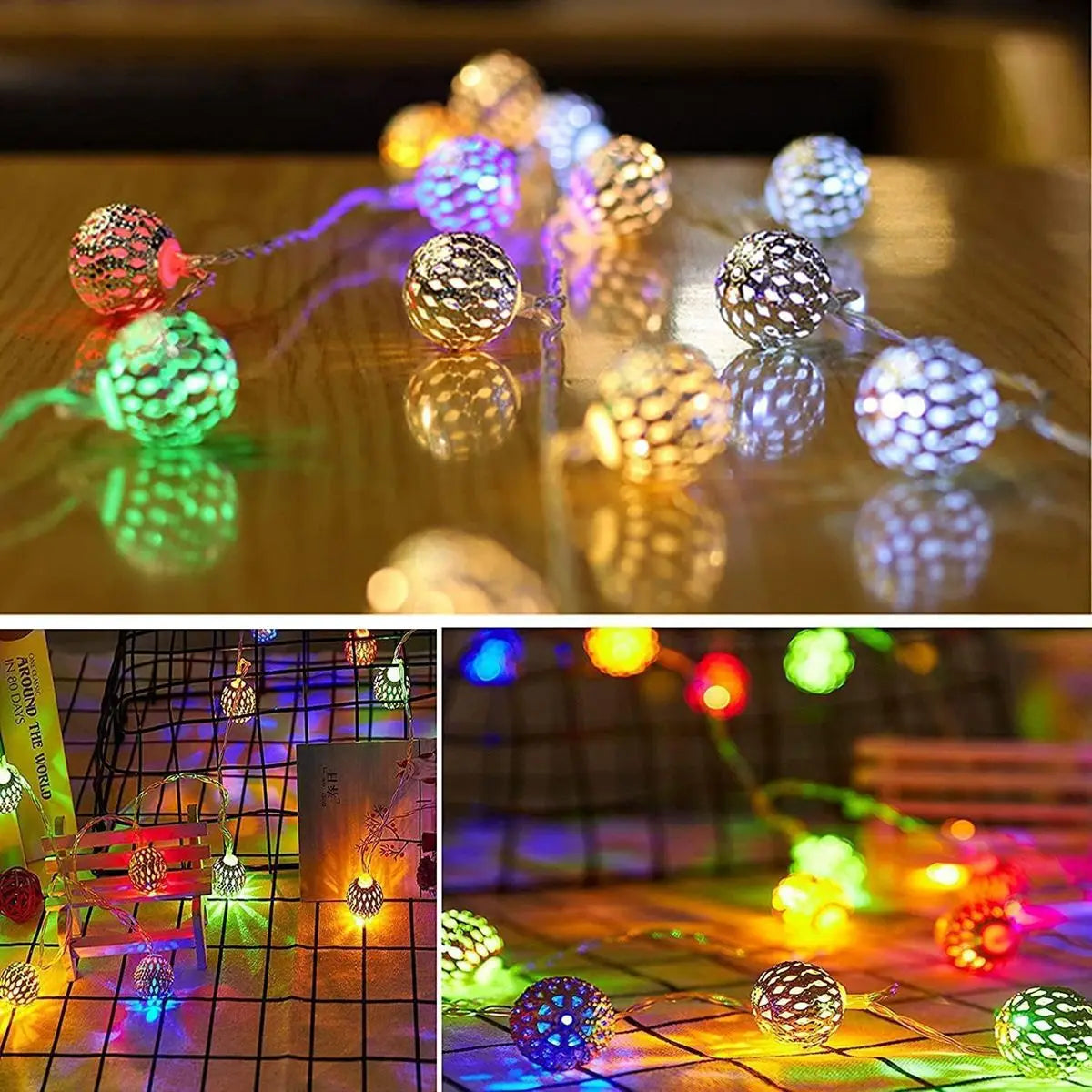 LED Moroccan Fairy Lights Battery Operated