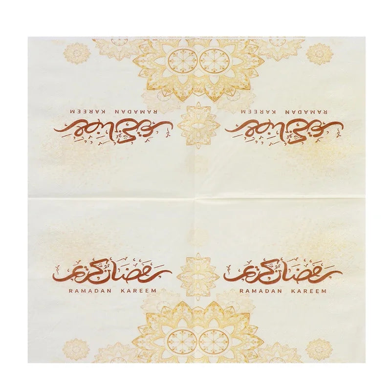Ramadan Mubarak Paper Napkin Al-Fitr Al Adha