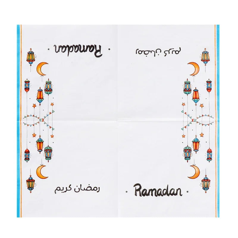 Ramadan Mubarak Paper Napkin Al-Fitr Al Adha