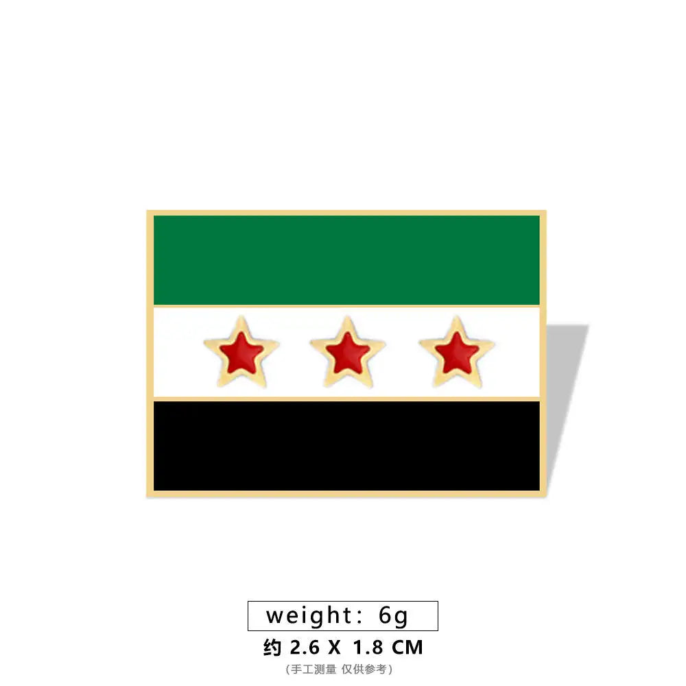 Syria Map Flag Pendant Necklace & Keychain - Unisex Alloy Jewelry for Men & Women | Fashion Keyring, Choker & Bag Charm Gift