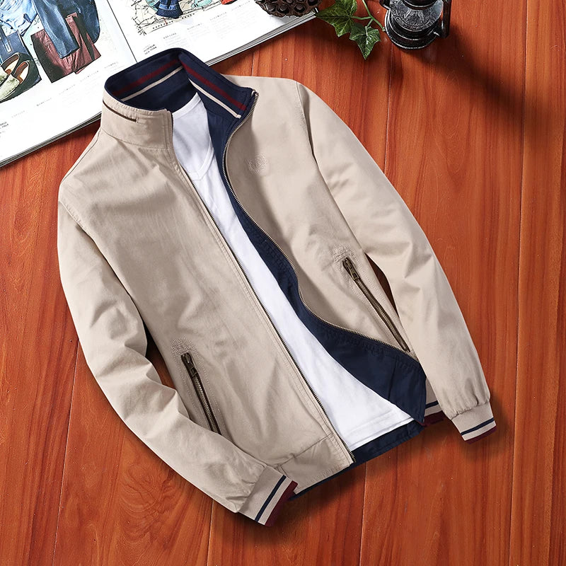 Men's Windbreaker Cotton Zipper Jackets