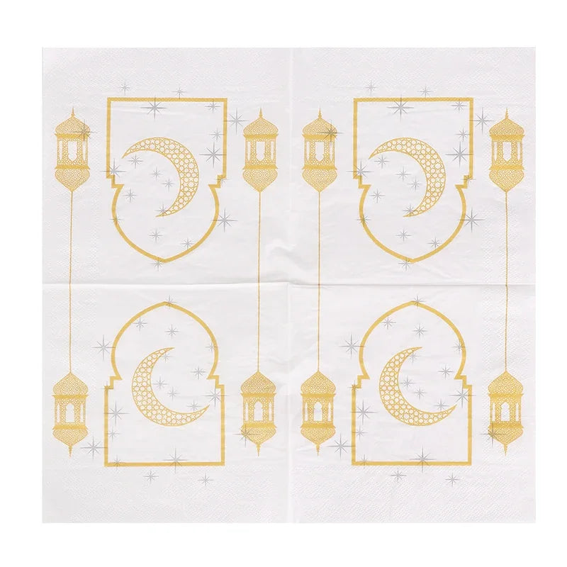 Ramadan Mubarak Paper Napkin Al-Fitr Al Adha