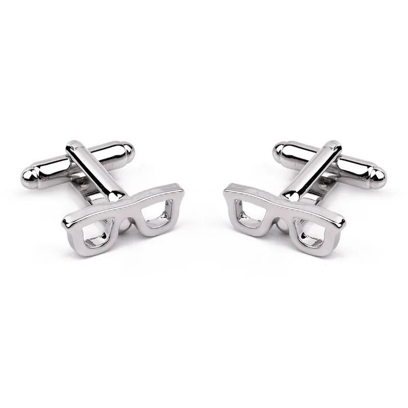 Luxury Men's Cufflinks 2025 - Crystal & Enamel Round Design for Formal Shirts & Special Occasions