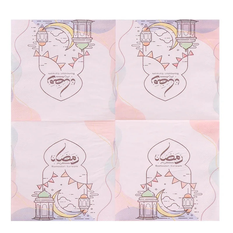 Ramadan Mubarak Paper Napkin Al-Fitr Al Adha