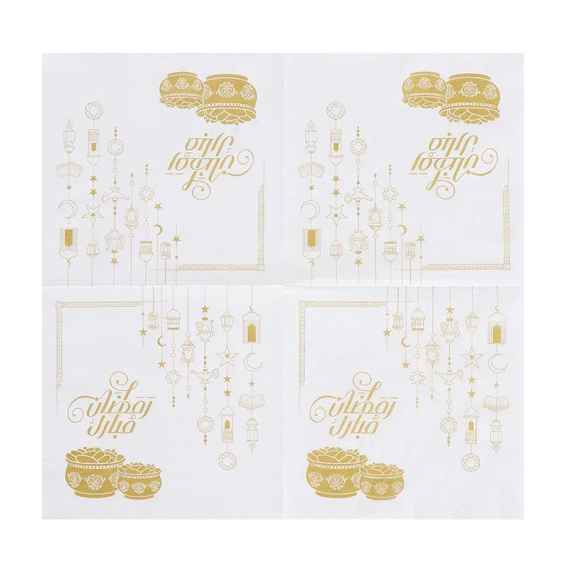 Ramadan Mubarak Paper Napkin Al-Fitr Al Adha