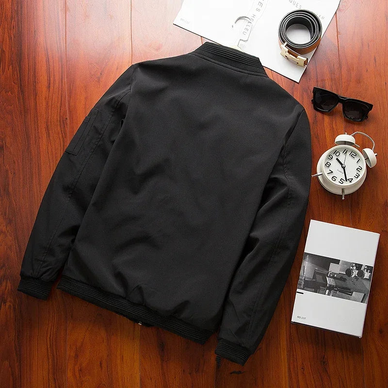 Men's Zippered Multi Pocket Jacket