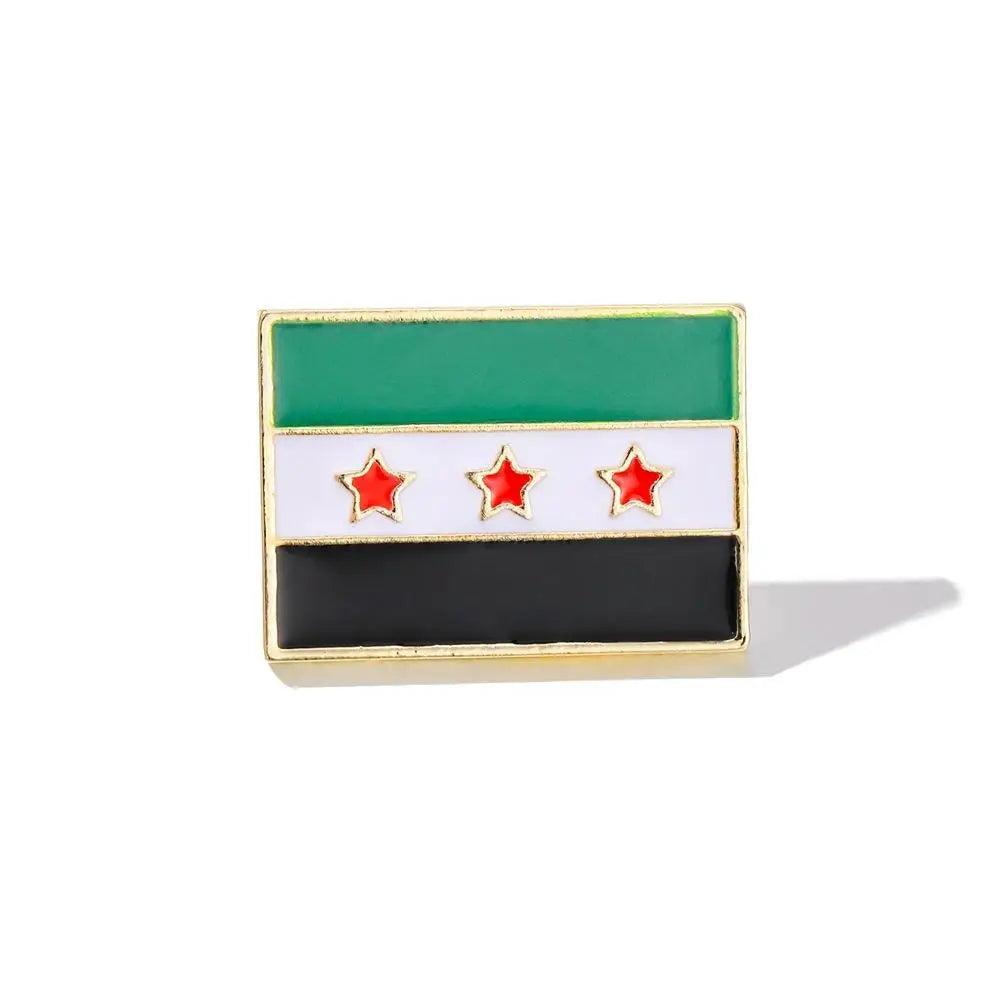 Syria Map Flag Pendant Necklace & Keychain - Unisex Alloy Jewelry for Men & Women | Fashion Keyring, Choker & Bag Charm Gift