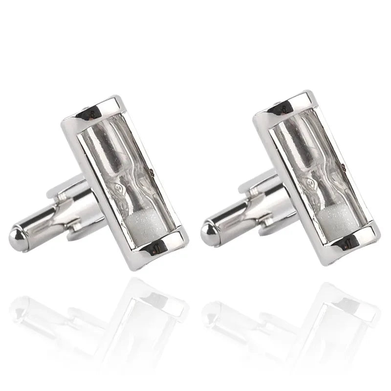 Luxury Men's Cufflinks 2025 - Crystal & Enamel Round Design for Formal Shirts & Special Occasions