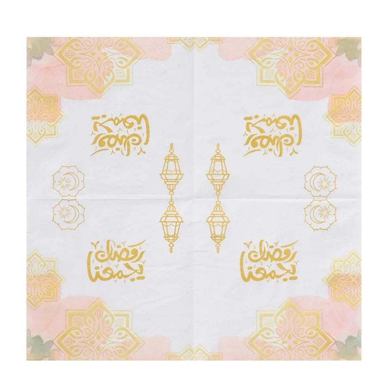 Ramadan Mubarak Paper Napkin Al-Fitr Al Adha
