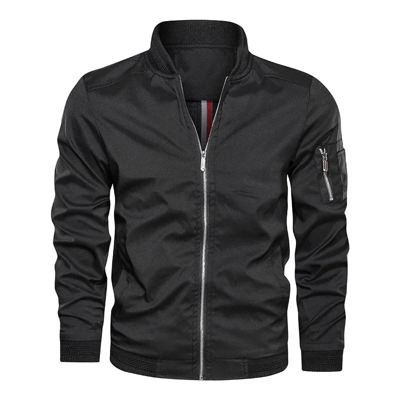 Men's Zippered Multi Pocket Jacket