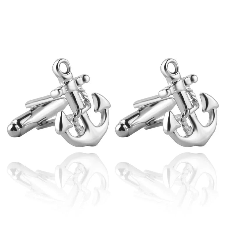 Luxury Men's Cufflinks 2025 - Crystal & Enamel Round Design for Formal Shirts & Special Occasions