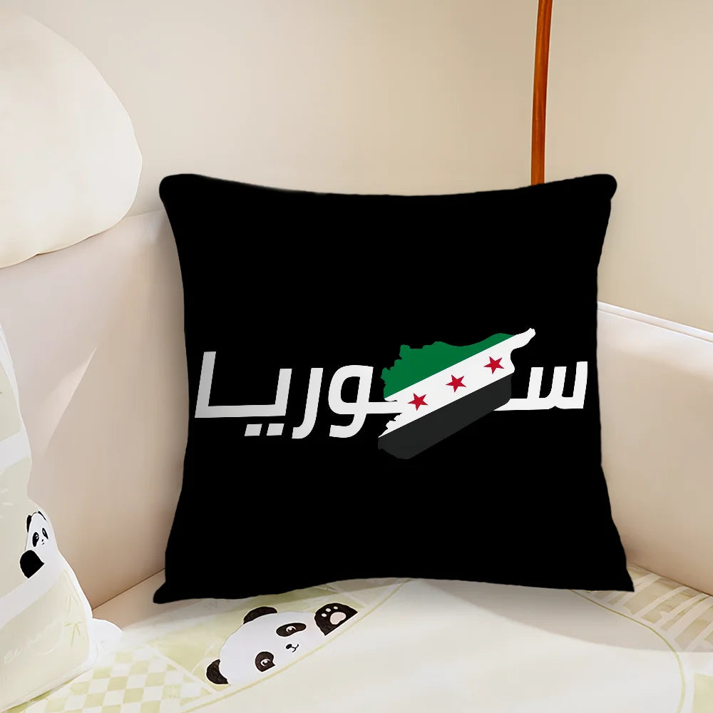 Free Syria Flag Pillow Case