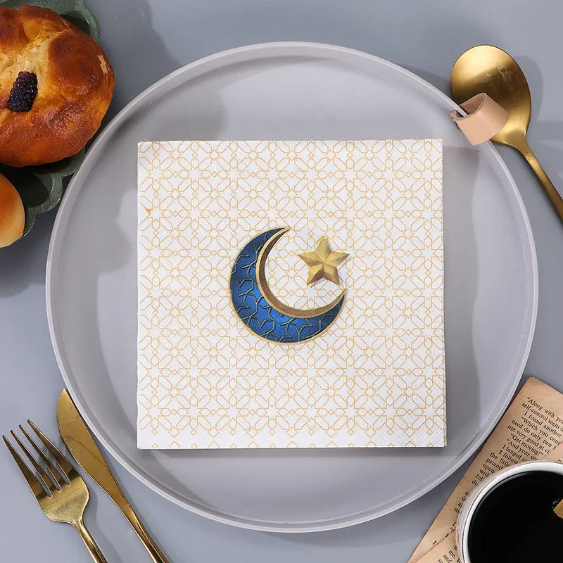 Ramadan Mubarak Paper Napkin Al-Fitr Al Adha