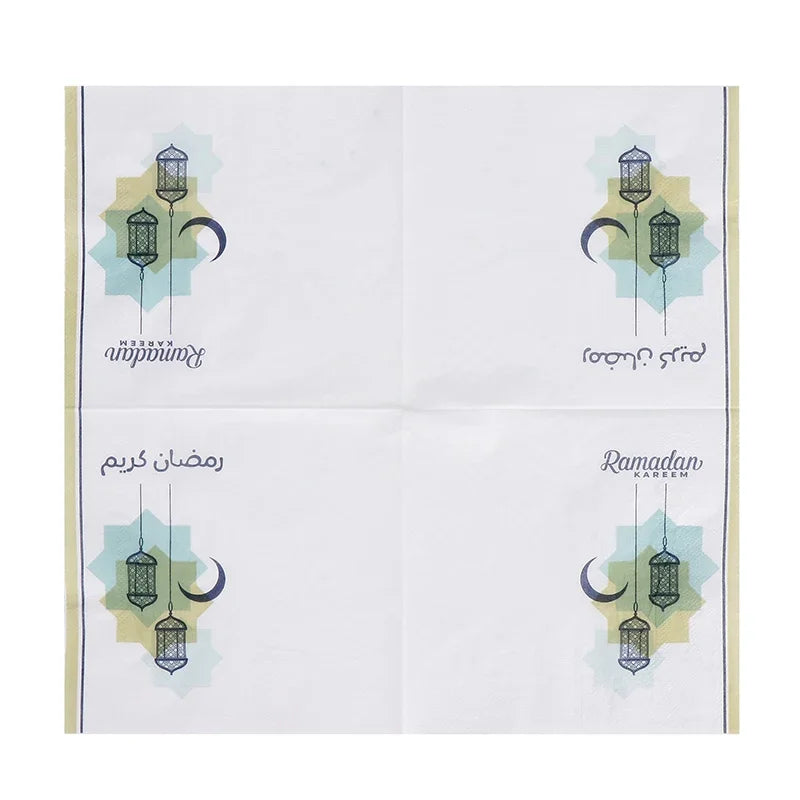 Ramadan Mubarak Paper Napkin Al-Fitr Al Adha