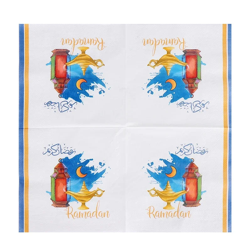 Ramadan Mubarak Paper Napkin Al-Fitr Al Adha