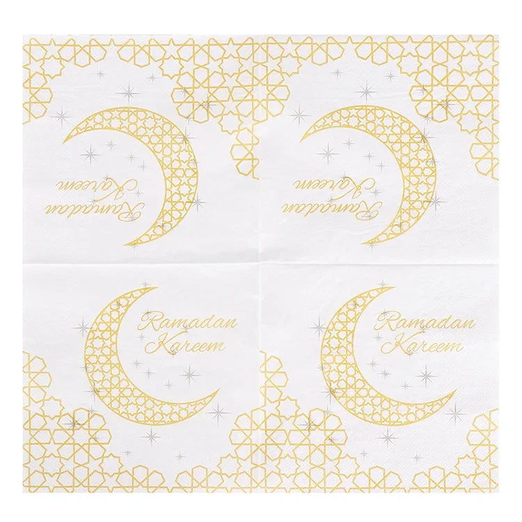 Ramadan Mubarak Paper Napkin Al-Fitr Al Adha