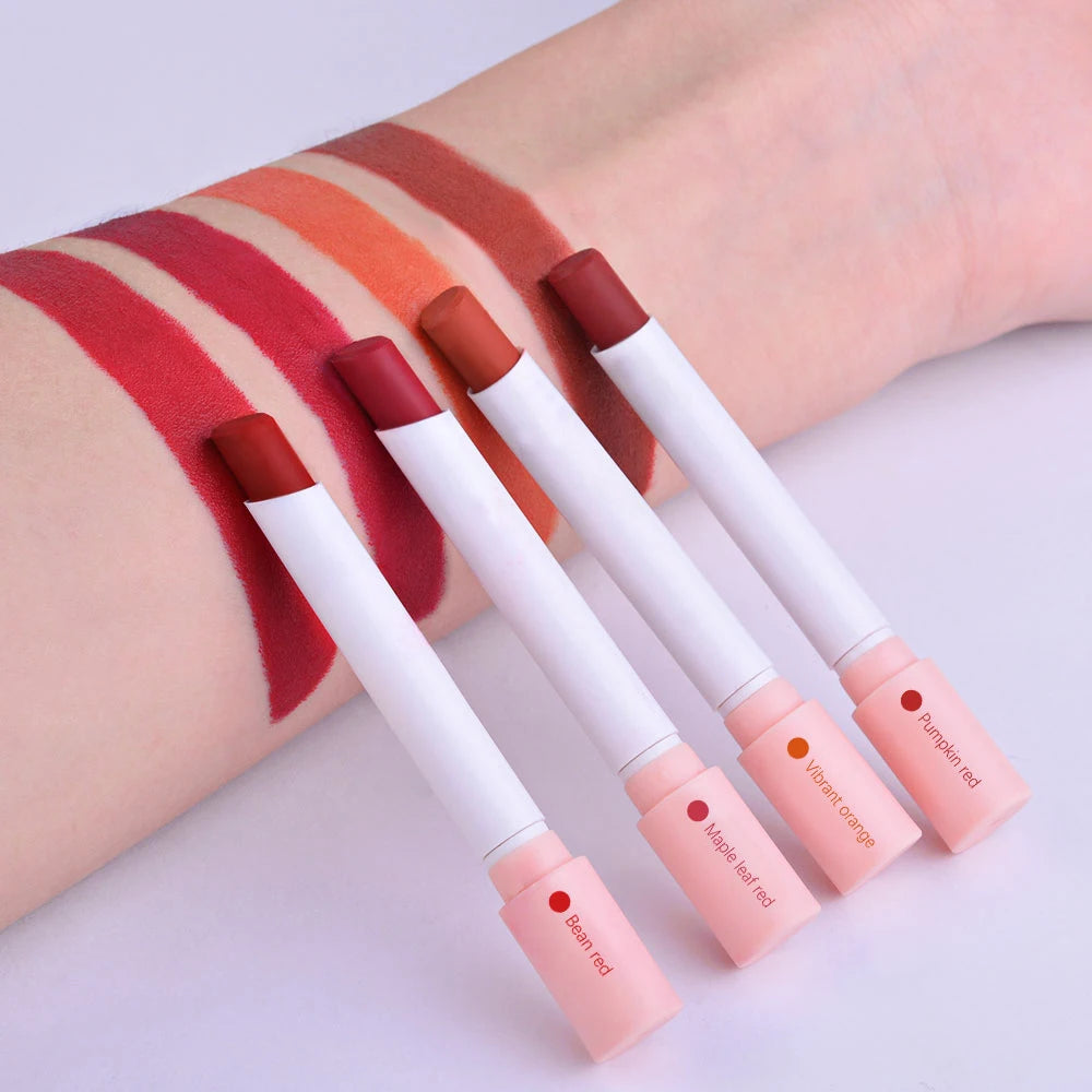 Cigarette Lip Gloss 4Colors/Set Velvet Matte Waterproof Long-lasting