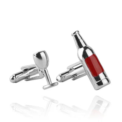 Luxury Men's Cufflinks 2025 - Crystal & Enamel Round Design for Formal Shirts & Special Occasions