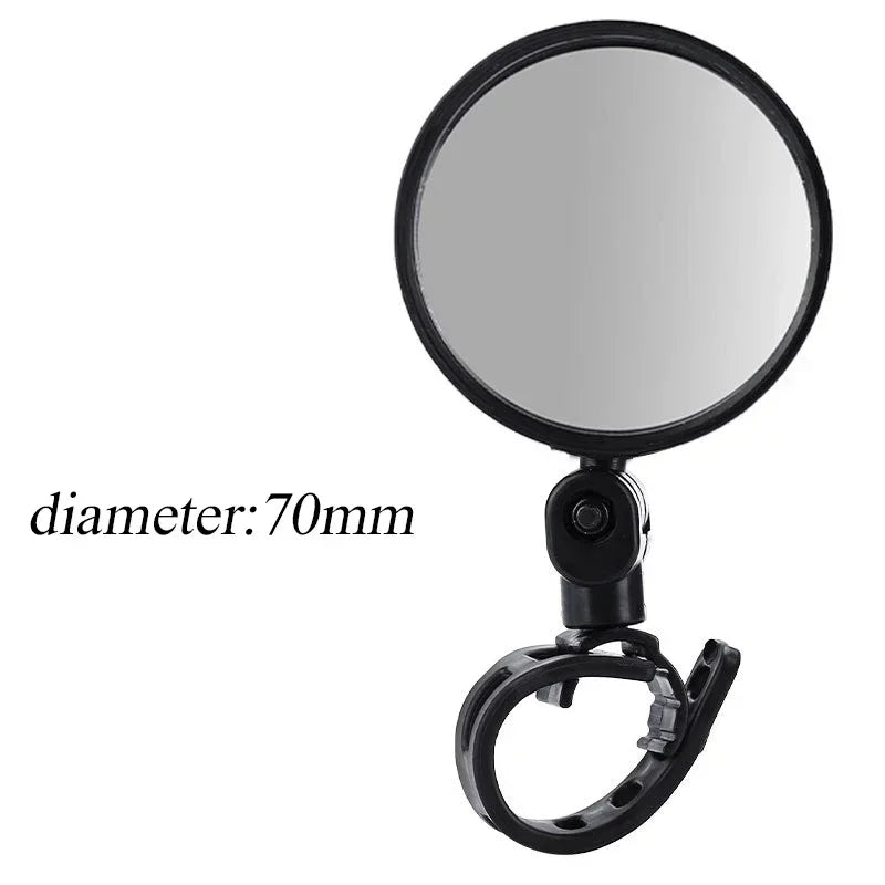 Bicycle Rearview Mirror 360 Degree Rotation Convex Mirror Handlebar Mount Cycling Bike Rear View Mirrors Bicycle Accessories