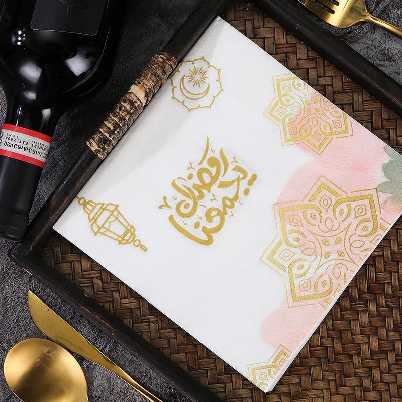Ramadan Mubarak Paper Napkin Al-Fitr Al Adha