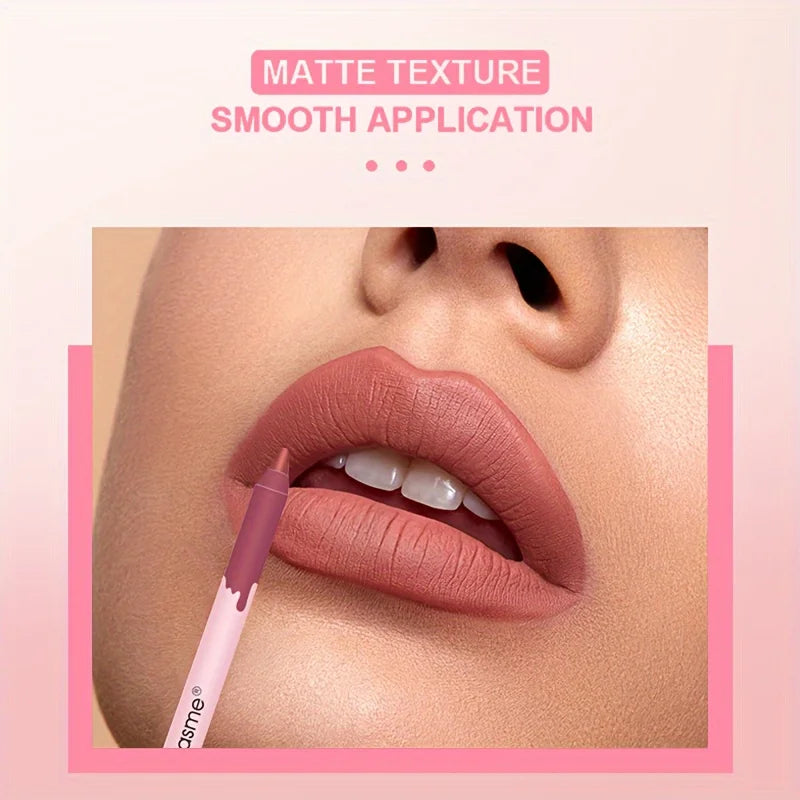 Matte Lip Liner Pencil Set Waterproof Long Lasting
