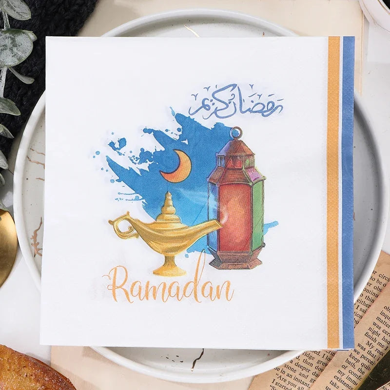 Ramadan Mubarak Paper Napkin Al-Fitr Al Adha