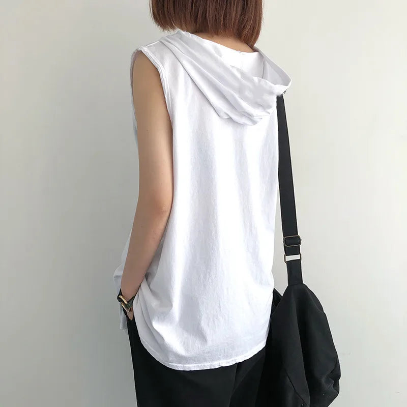 Unisex's Stylish Hooded Tank