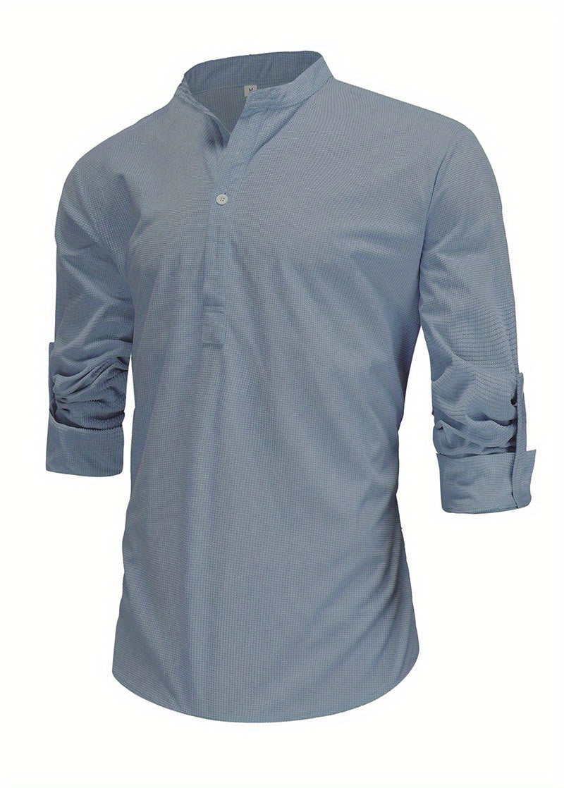 Men's Retro Casual Long Sleeve