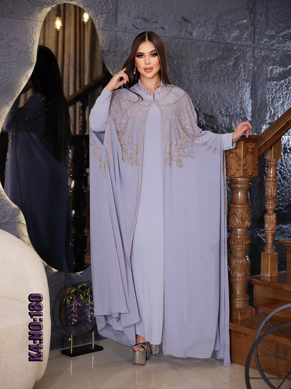 Elegant Two-Piece Kaftan Abaya