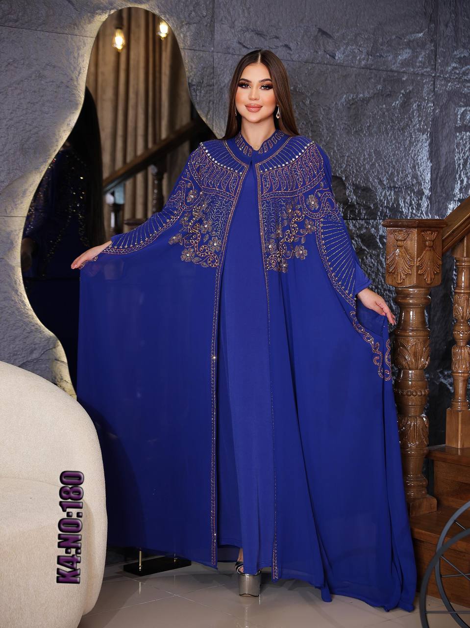 Elegant Two-Piece Kaftan Abaya