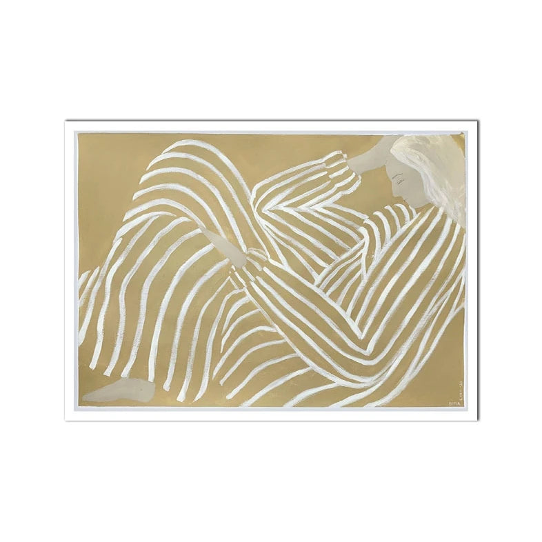 Abstract Lines Figure Poster Modern Simplicity Striped Wall Art Canvas Painting Nordic Picture for Living Room Home Decorposter