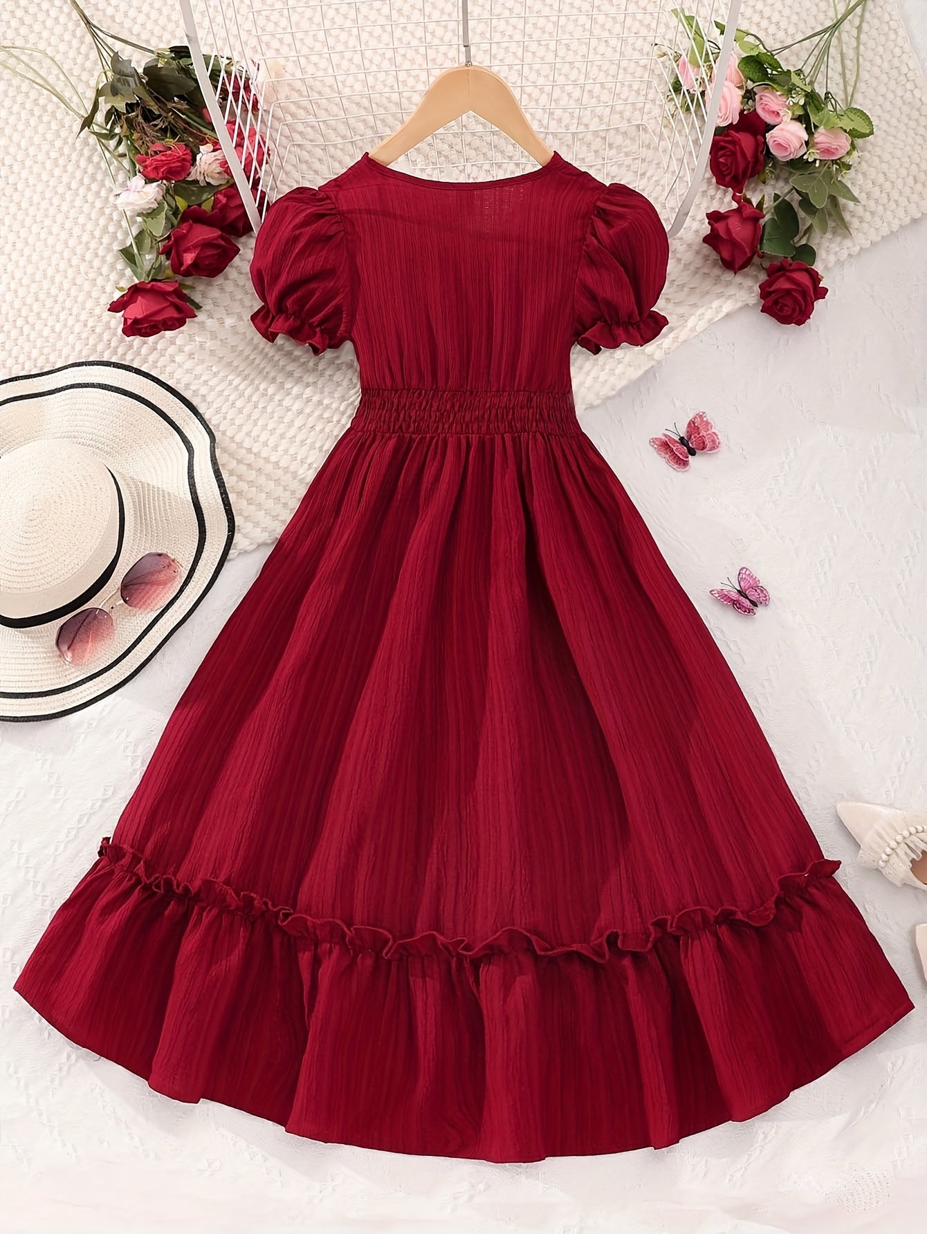 Elegant Girls Spring/Summer Vacation Party Dresses Gift