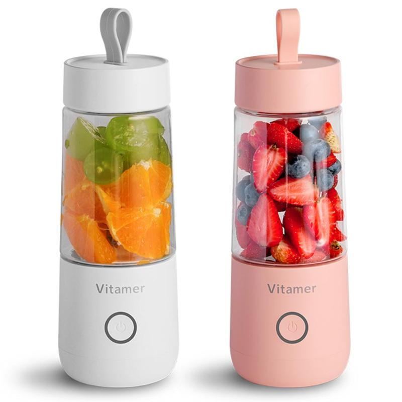 Electric USB Rechargeable Mixer Smoothie Slushy Cup Juice Blender Bottle USB Charging Kitchen Gadgets