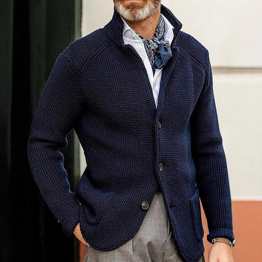 Men's elegant knitted jacket