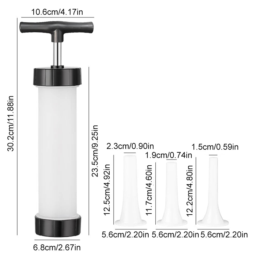 Manual Sausage Stuffing Machine Homemade Stuffer Sausage Syringe Manual Meat Injector Kitchen Gadgets