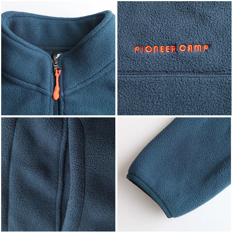 Pioneer Camp Warm Fleece Hoodies Men Brand-Clothing