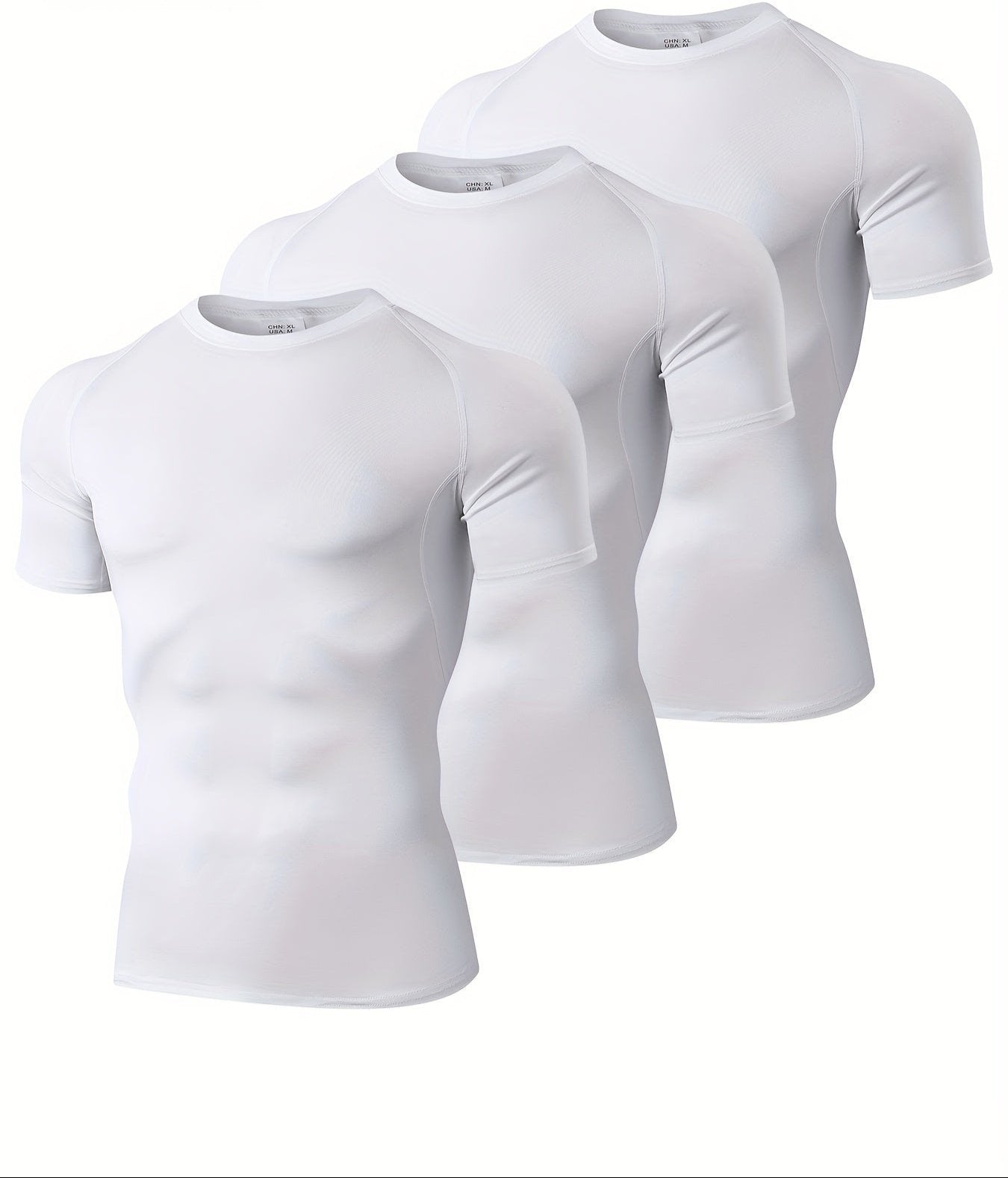 Mens Compression Workout Tshirt Set for Outdoor Sports